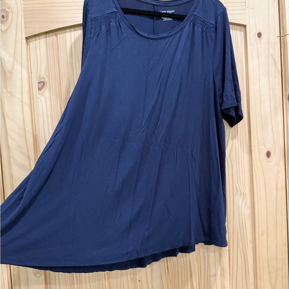 Two Lane Bryant Black & Navy Swing Tee - Picture 8 of 8